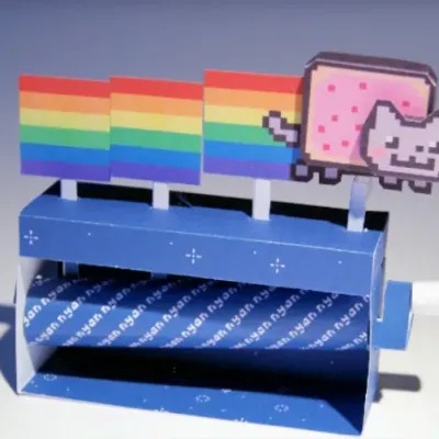 Nyan cat machine от уже известного вам Philipp Stollenmayer