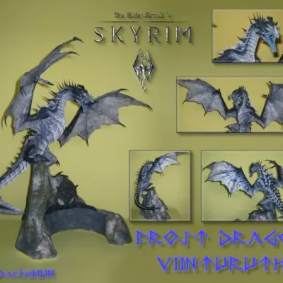 Модель Frost Dragon из Скайрима