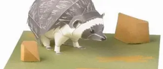 Бумажная модель Южноафриканский еж