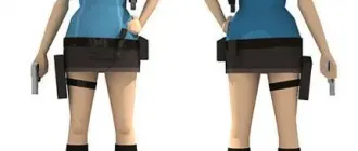 Бумажная модель Джилл Валентайн (Обитель зла / Resident Evil)