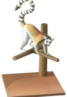 Бумажная модель Кошачий лемур