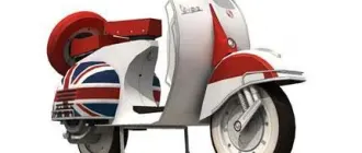 Бумажная модель Мотороллер Vespa [серия, часть 1/2]