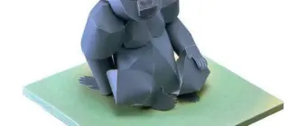 Бумажная модель Горилла