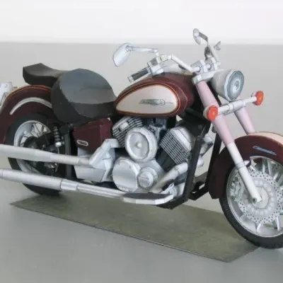 Бумажная модель Мотоцикл Yamaha DSC11