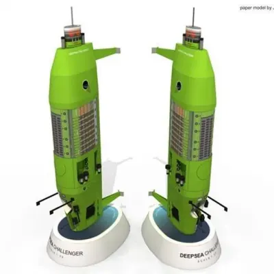Бумажная модель Батискаф Deepsea Challenger