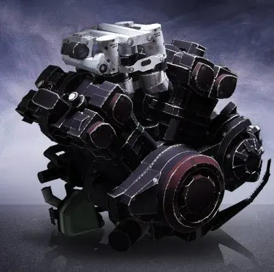 Бумажная модель Мотоцикл Yamaha VMAX [серия, часть 1/5]