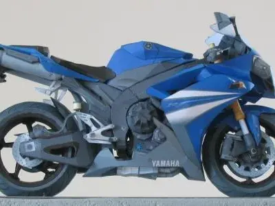 Бумажная модель Мотоцикл Yamaha YZF-R1 2007