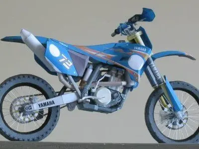 Бумажная модель Мотоцикл Yamaha YZ450FM
