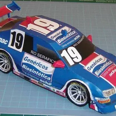 Бумажная модель Автомобиль Volkswagen Bora 2007 (Stock Car Brasil)