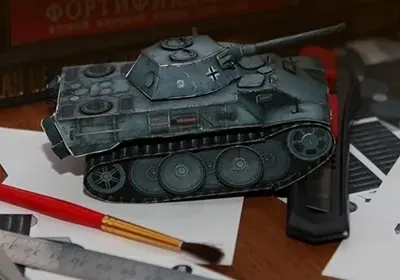 Бумажная модель Танк VK 1602 Leopard