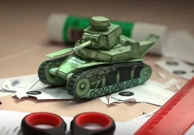 Бумажная модель Танк МС-1 (Т-18)