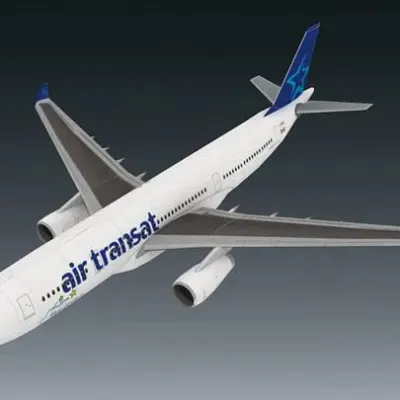 Бумажная модель Авиалайнер Airbus A330-243 Air Transat