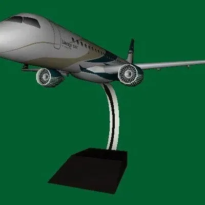 Бумажная модель Самолет Embraer Lineage 1000