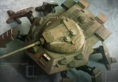 Бумажная модель Танк-шагоход ИС-3-БН