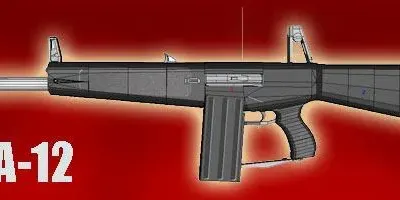Бумажная модель Автоматическое ружье AA-12