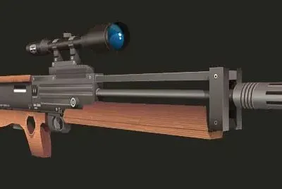 Бумажная модель Снайперская винтовка Walther WA 2000