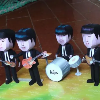 Бумажная модель Битлз / The Beatles