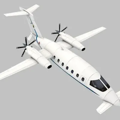 Бумажная модель Самолет Piaggio P.180 M Avanti