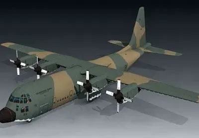Бумажная модель Самолет Lockheed L-100-30 Hercules