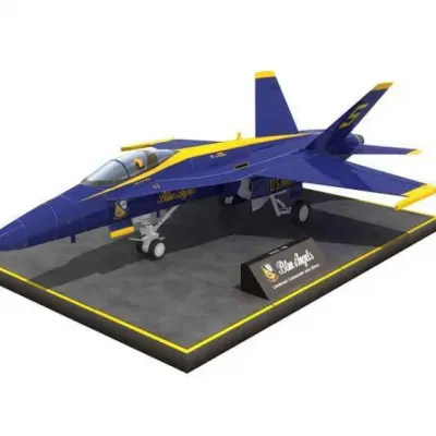 Бумажная модель Истребитель McDonnell Douglas F/A-18 Голубые Ангелы