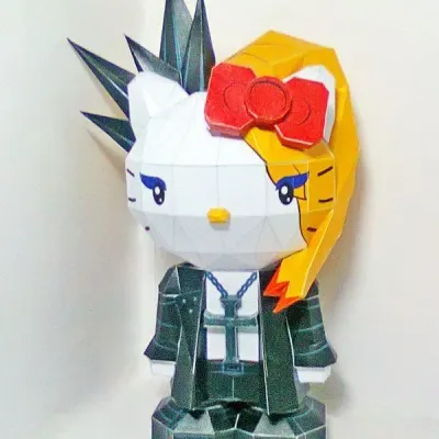 Бумажная модель Yoshikitty (Hello Kitty)
