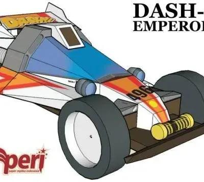 Бумажная модель Автомобиль Dash-1 Emperor (Dash! Yonkuro)