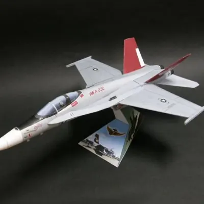 Бумажная модель Истребитель McDonnell Douglas F/A-18 Красные дьяволы
