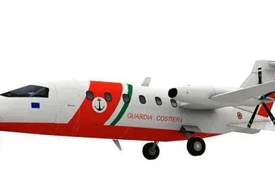 Бумажная модель Самолет Piaggio P.180 Avanti Береговая охрана Италии