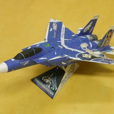 Бумажная модель Истребитель F-15E (Idolmaster)