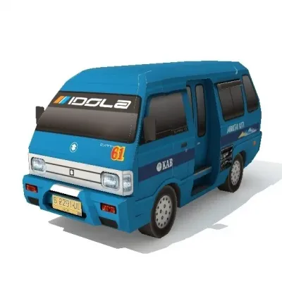 Бумажная модель Автомобиль Suzuki Carry 1.5