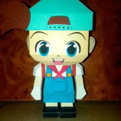 Бумажная модель Главный герой Harvest Moon: Back to Nature