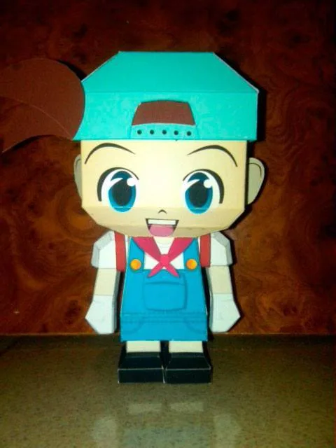 Бумажная модель Главный герой Harvest Moon: Back to Nature