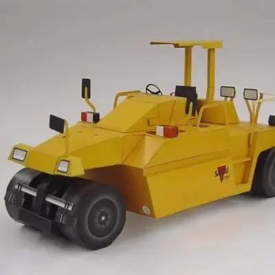 Бумажная модель Пневмоколесный каток SAKAI TZ701