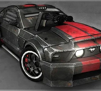 Бумажная модель Автомобиль Ford Mustang GT (Смертельная гонка)