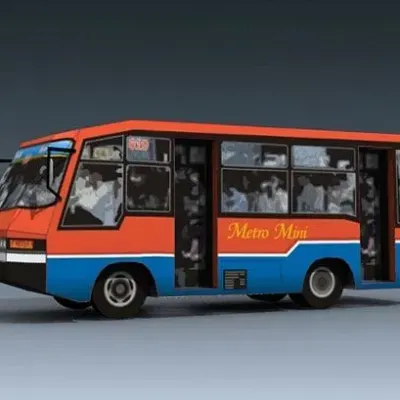 Бумажная модель Автобус Metromini