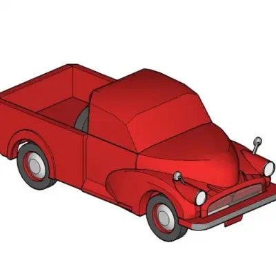 Бумажная модель Автомобиль Morris Minor