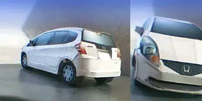 Бумажная модель Автомобиль Honda Fit / Jazz (белый)