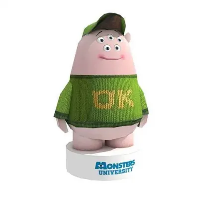 Бумажная модель Скотт Слизень Склизли (Университет монстров)