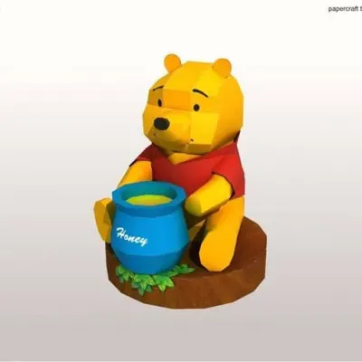 Бумажная модель Винни Пух