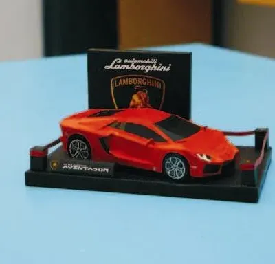 Бумажная модель Автомобиль Lamborghini Aventador