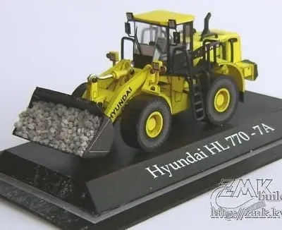 Бумажная модель Погрузчик Hyundai HL 770-7A