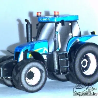 Бумажная модель Трактор New Holland T8050