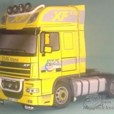 Бумажная модель Грузовик DAF XF 105