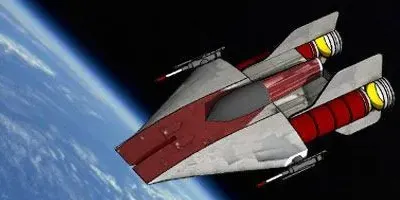 Бумажная модель Звёздный истребитель A-wing (Звездные войны)