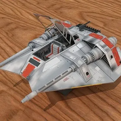 Бумажная модель Аэроспидер T-47 Snowspeeder (Звездные войны)