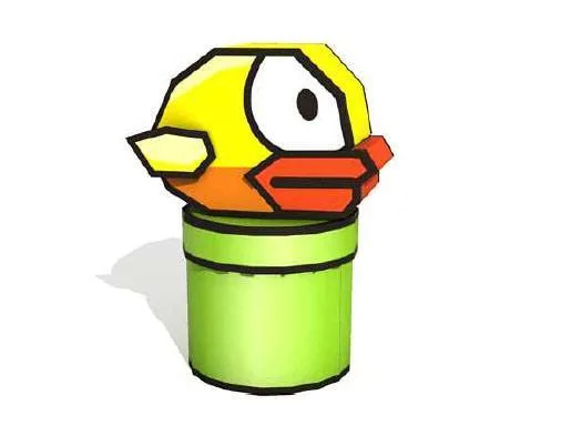 Бумажная модель Flappy Bird