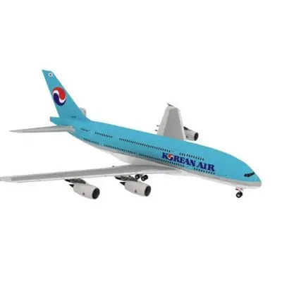 Бумажная модель Авиалайнер Airbus A380 Korean Air
