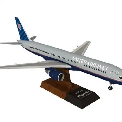 Бумажная модель Авиалайнер Boeing 757-200 United Airlines