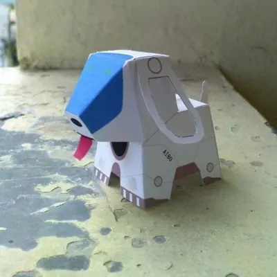 Бумажная модель Собака-робот Aibo