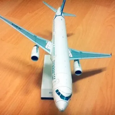 Бумажная модель Авиалайнер Airbus A320 Air Busan